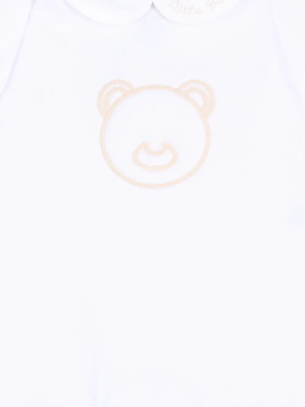 Комбинезон для новорожденного с вышивкой Little Bear, белый — фото 3