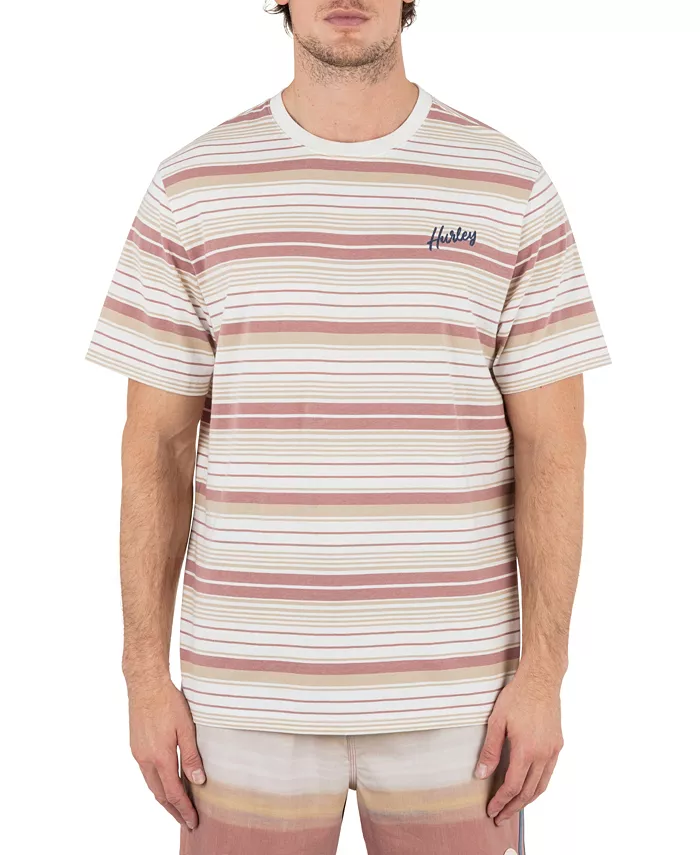 

Мужская футболка с коротким рукавом Naturals Stripe Hurley, коричневый/бежевый