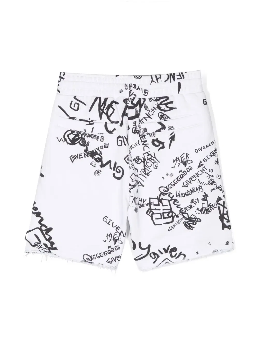 Хлопковые спортивные шорты с логотипом Givenchy Kids, белый — фото 2