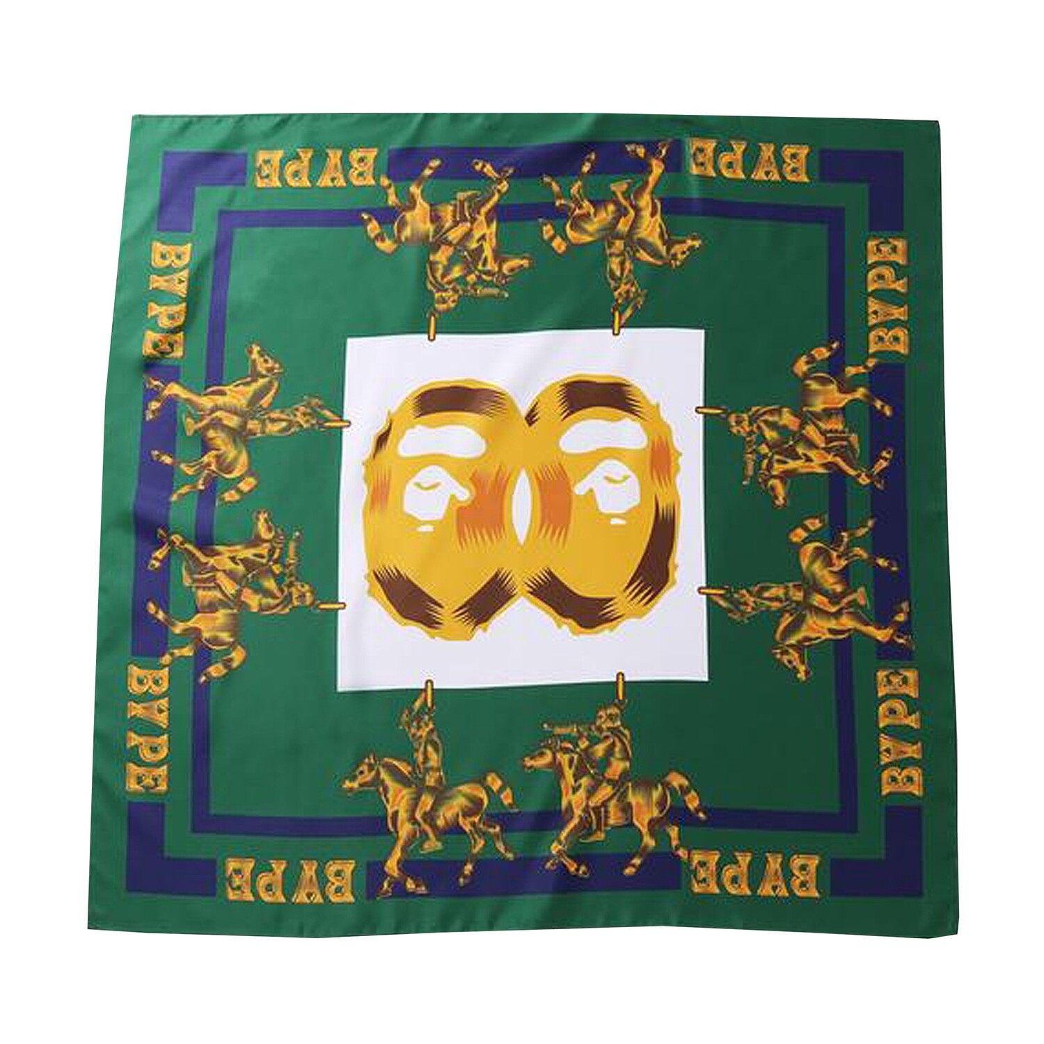 

BAPE Платок на голову Double Ape, цвет Зеленый