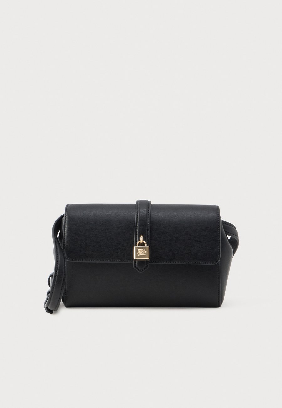 

Сумка кросс-боди KARL LAGERFELD AUTOGRAPH PADLOCK FLAP, Black/Gold-Coloured/Black