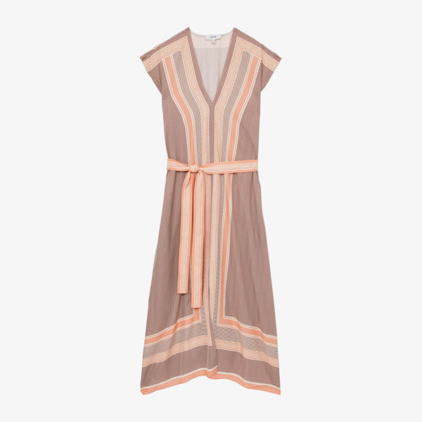 

Платье джинсовое Reiss, коралловый