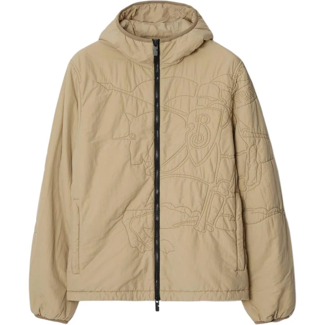 Куртка Burberry Equestrian Knight Design, Orion бежевый — фото 3