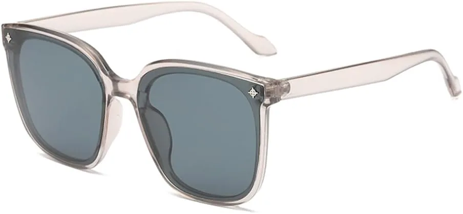 

Модные солнцезащитные очки в крупной оправе, классические ретро-очки, солнцезащитный козырек для уличной фотографии, солнцезащитные очки KTUCN, Grey Black