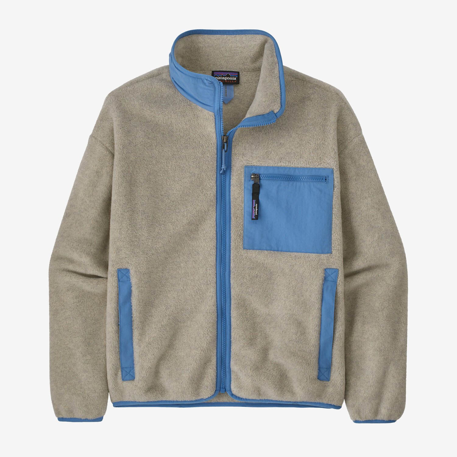 

Женская флисовая куртка Synchilla Patagonia, цвет Oatmeal Heather w/Blue Bird