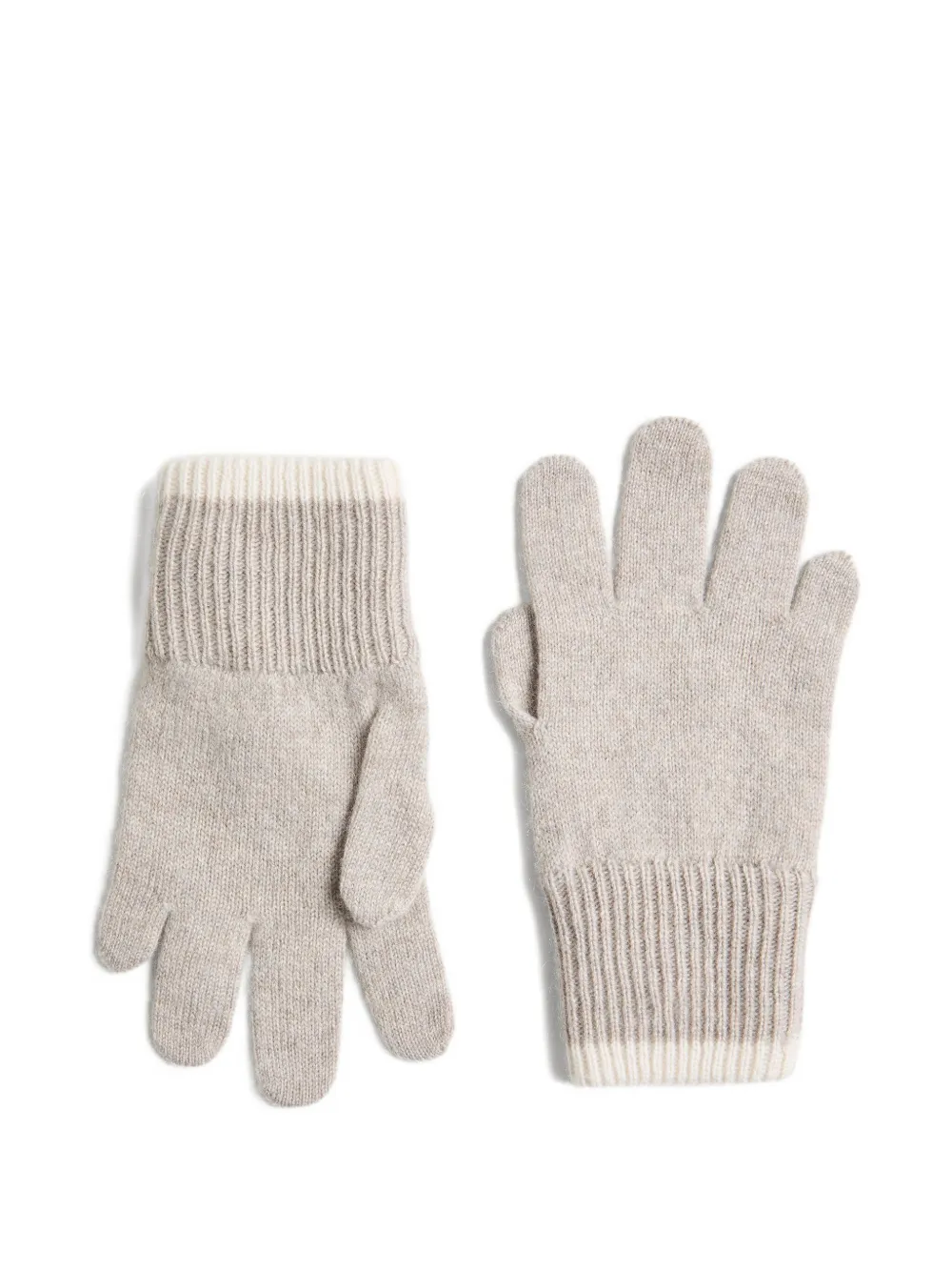 

Кашемировые перчатки Brunello Cucinelli Kids, нейтральный