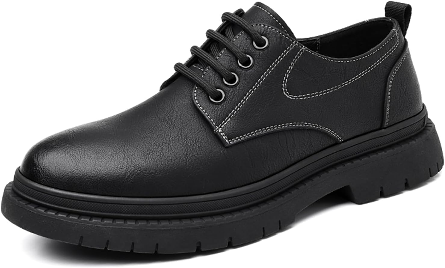 

Мужские классические туфли из натуральной кожи с застежкой на шнуровке, оксфорды Abborora, черный