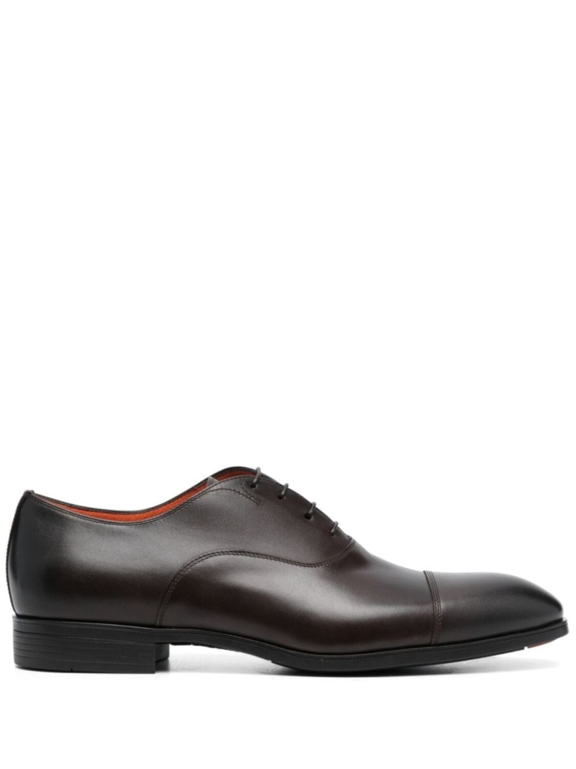 

Santoni туфли на шнуровке с миндалевидным носком, коричневый