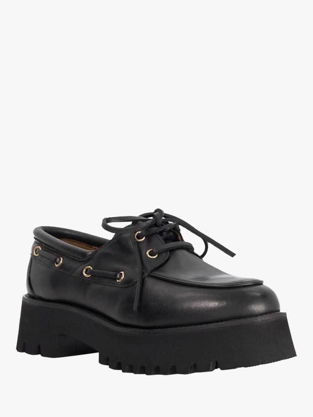 Griffyn кожаные шнурованные массивные ботинки в стиле boat shoes Dune London, Black — фото 4