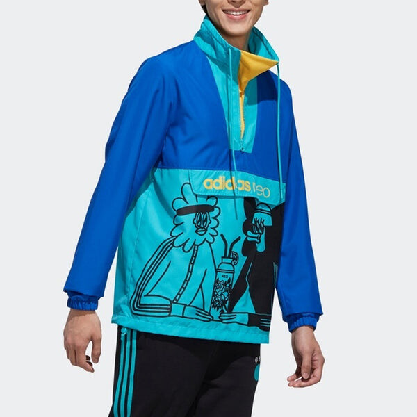 Ветровки нео унисекс радио w anork ветровка Adidas, синий — фото 3