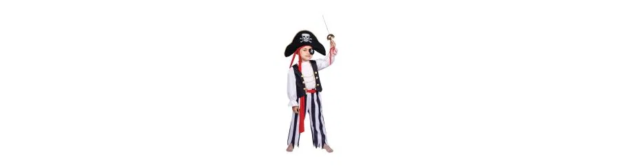 Пиратский костюм для мальчика - для малышей и девочек Dress Up America, черный — фото 3