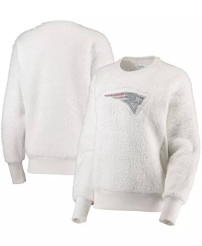 

Женский белый пуловер New England Patriots Milestone Tracker свитшот Touch