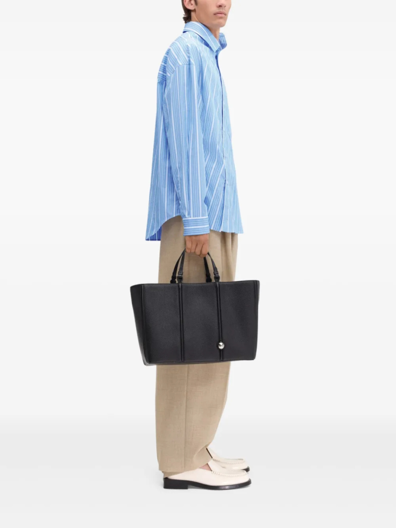 Jacquemus рубашка Le Cuadro, синий — фото 3