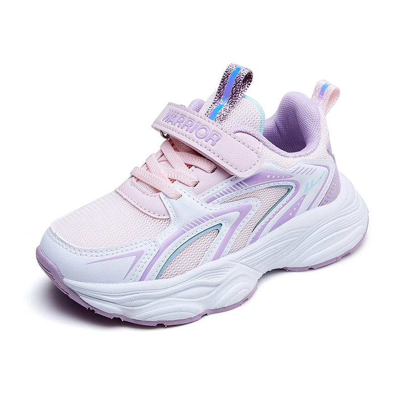 WARRIOR Скользостойкие, износостойкие, легкие амортизирующие лоу-топы Kids Lifestyle Shoes Pink White Purple — фото 3