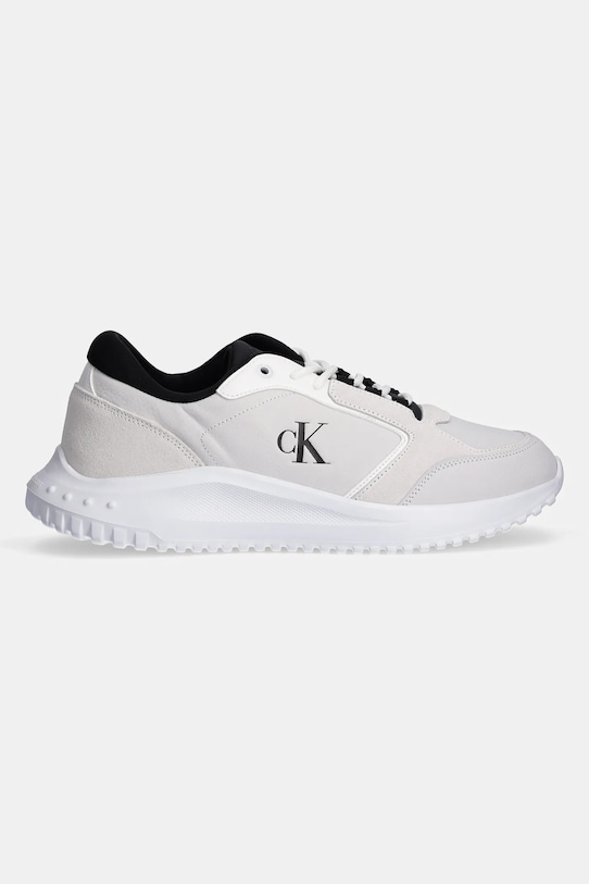 Кожаные кроссовки EVA Runner Low MG WMM Calvin Klein Jeans, серый — фото 2