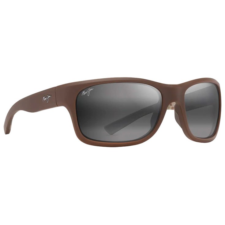 

Солнцезащитные очки ano nui матовые коричневые нейтрально-серые минеральные супертонкие Maui Jim