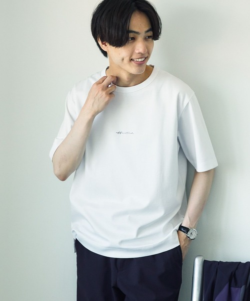 

GLOBAL WORK Футболка с принтом, короткий рукав, Rich Clean, белый