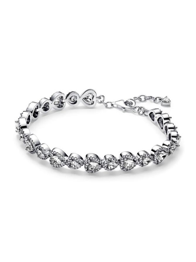 

Браслет Pandora Halo Hearts Bracelet, стерлинговое серебро