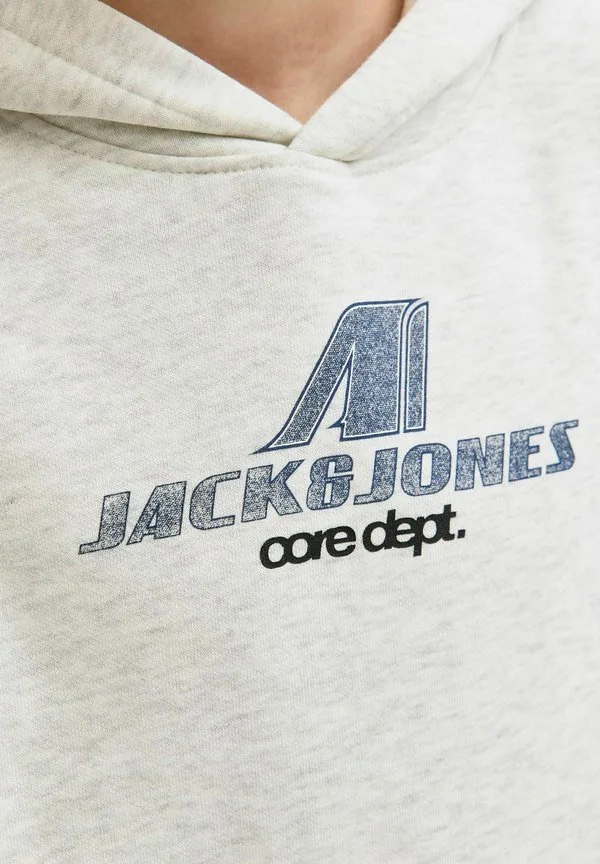Толстовка tier Jack & Jones Junior, White Melange — фото 4