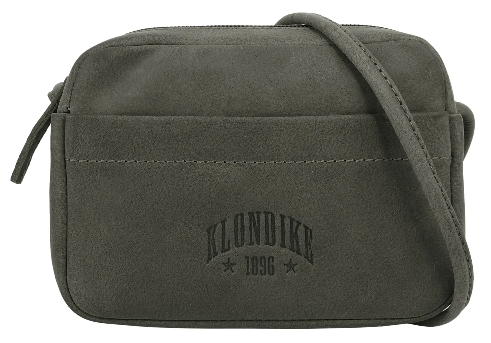 

Сумка через плечо Klondike 1896 "KLONDIKE YUKON", натуральная кожа, серый