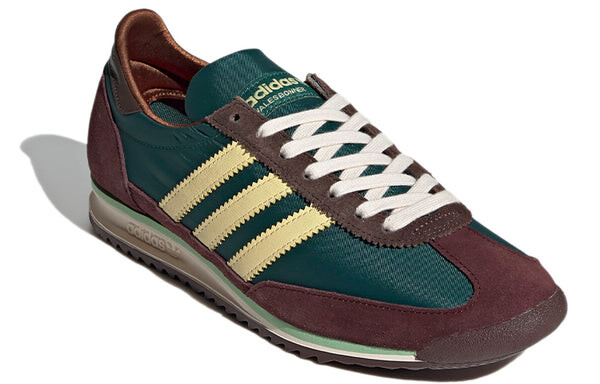 Кроссовки x wales bonner sl 72 'hemp maroon' Adidas, зеленый — фото 3