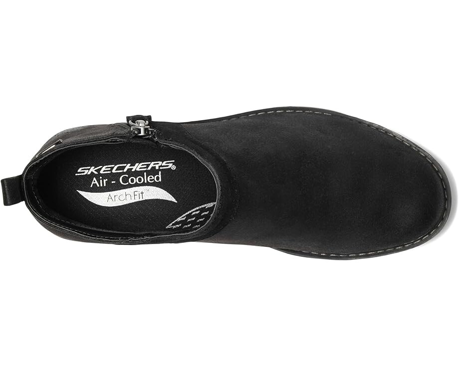 Ботильоны женские SKECHERS Mojave из кожи и замши, черный — фото 2