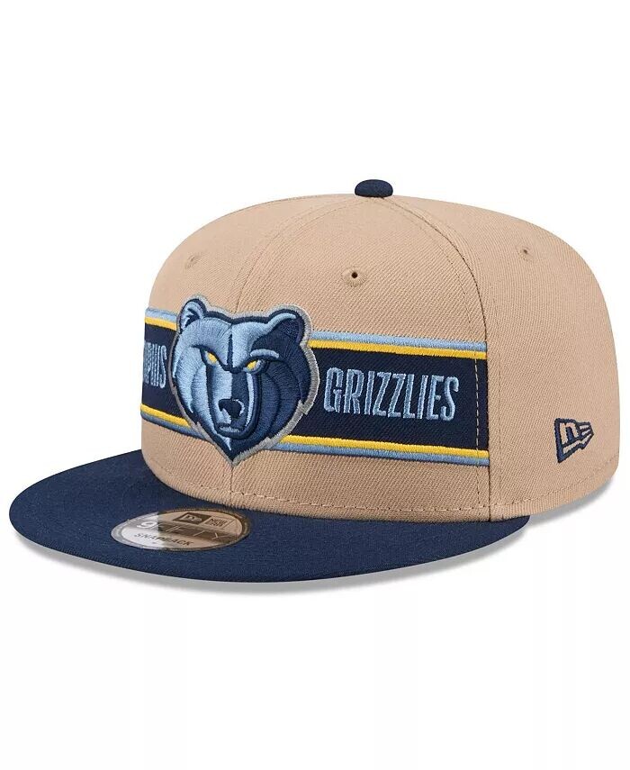 

Мужская кепка Snapback Memphis Grizzlies 2024 NBA Draft 9FIFTY цвета бежевый/темно-синий New Era