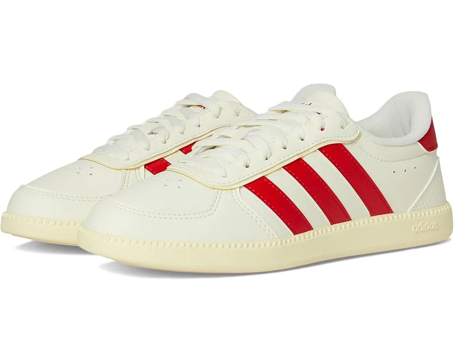 Кроссовки Adidas Kids Breaknet Sleek Shoes (Big Kid), Off White/Better Scarlet/Warm Vanilla