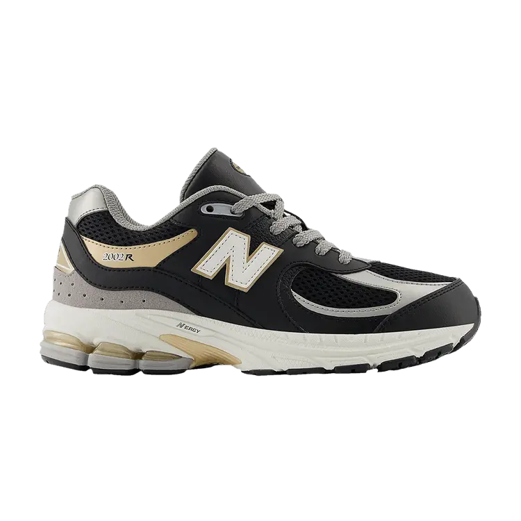 

Кроссовки New Balance 2002R Big Kid Wide Black Sea Salt Gold, черный