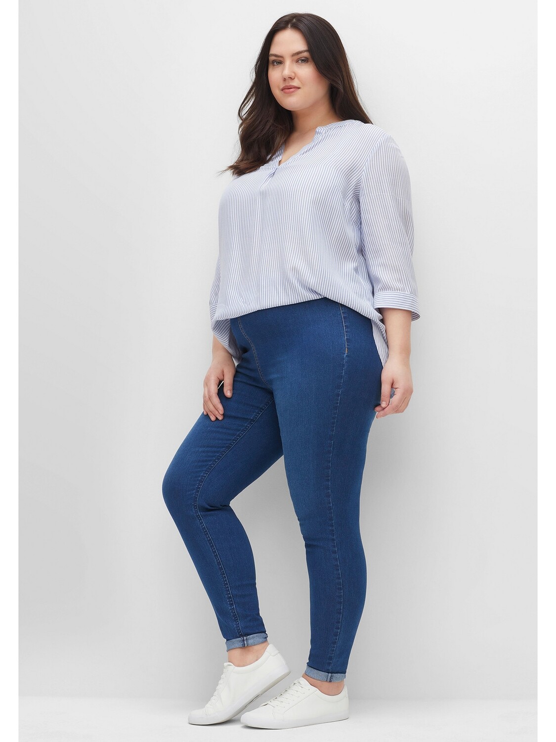 

Джинсы sheego Jeggings, цвет blue Denim