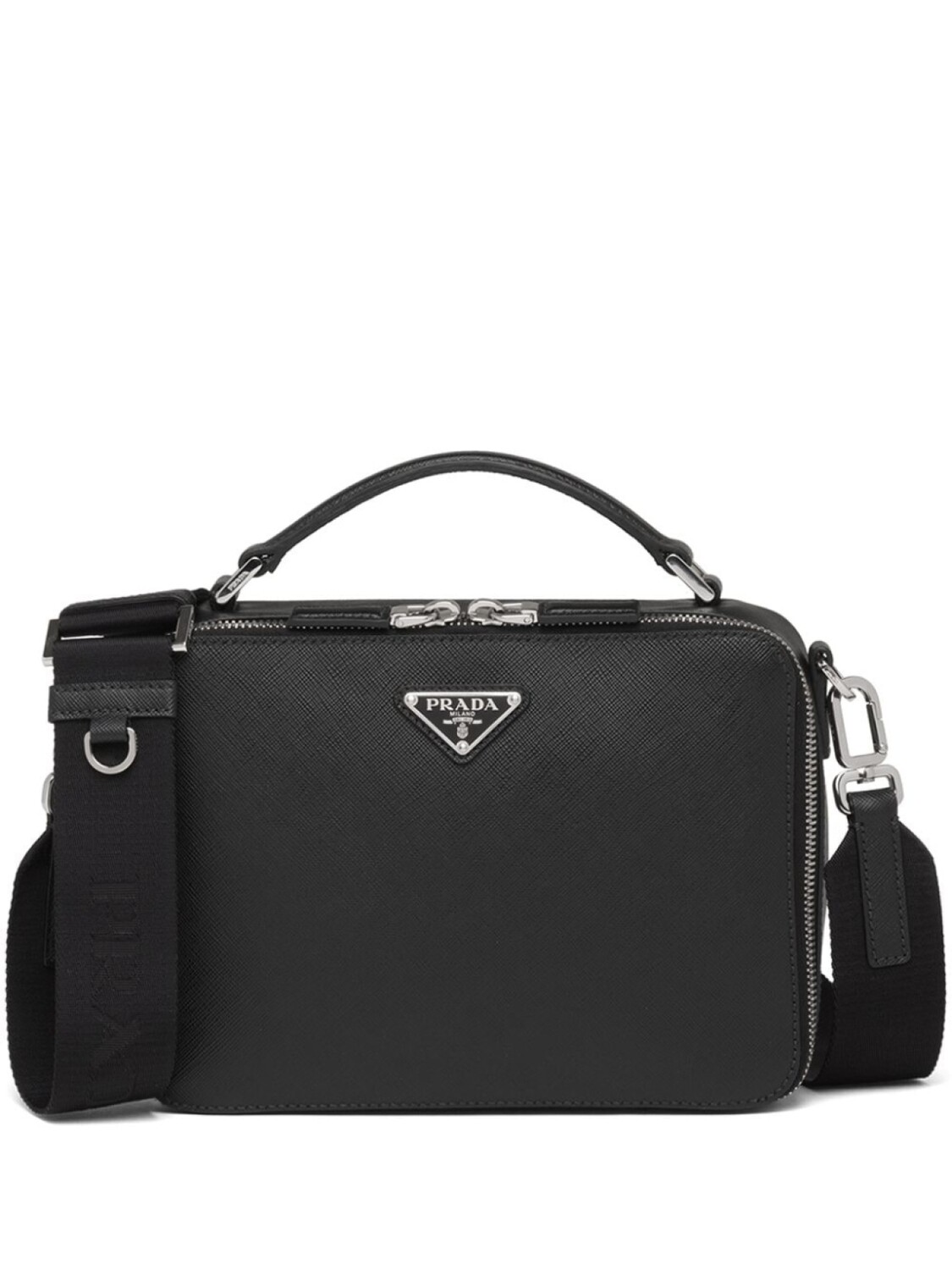 

Prada сумка Brique из сафьяновой кожи, черный