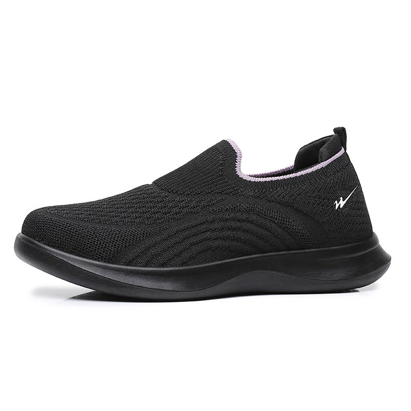 

Женские повседневные кроссовки Flyknit низкие с противоскользящей подошвой и износостойкие DOUBLE STAR 88, черный