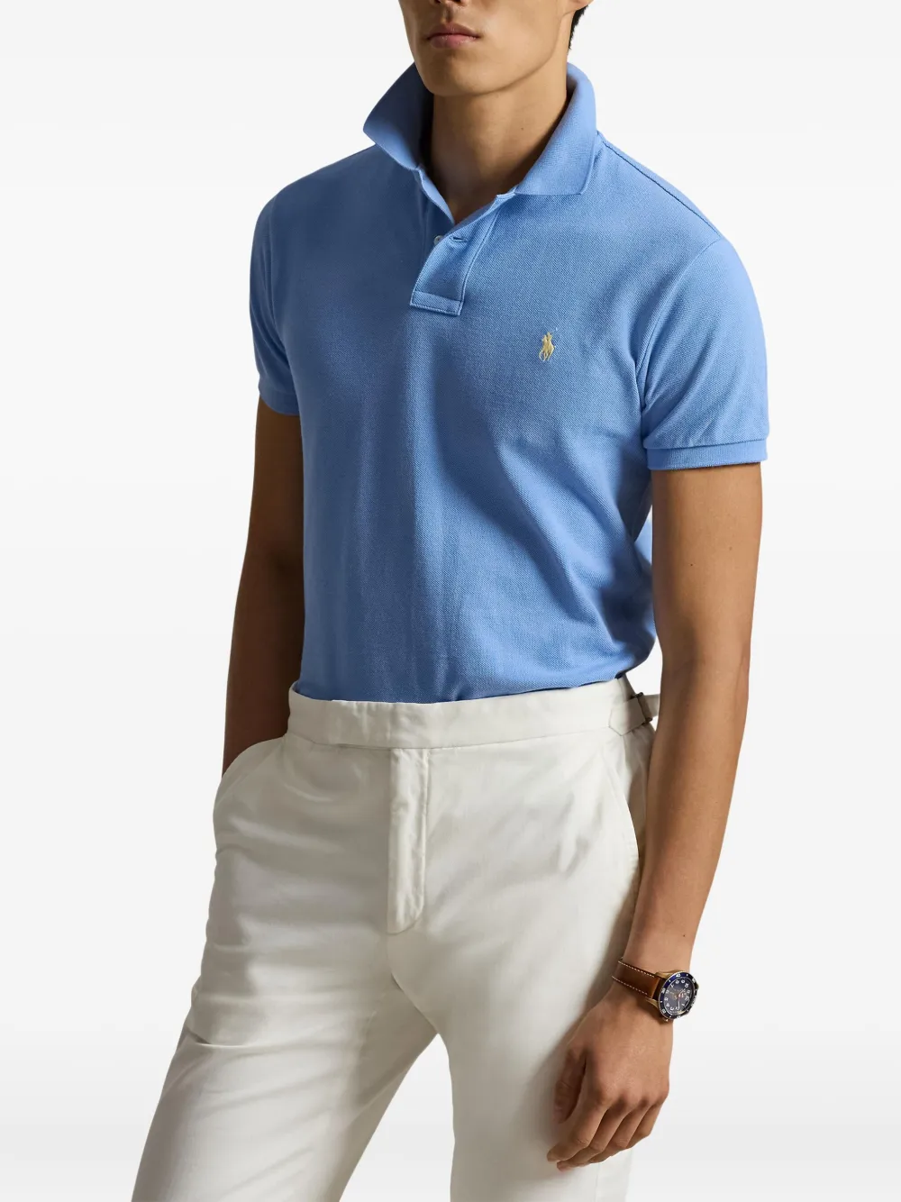 Рубашка поло с короткими рукавами Polo Ralph Lauren, синий — фото 3