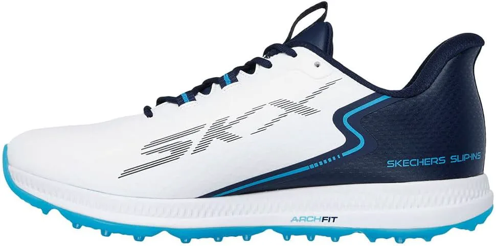 Мужские гольф-кроссовки Skechers Go Golf Elite 6, белый/синий — фото 2