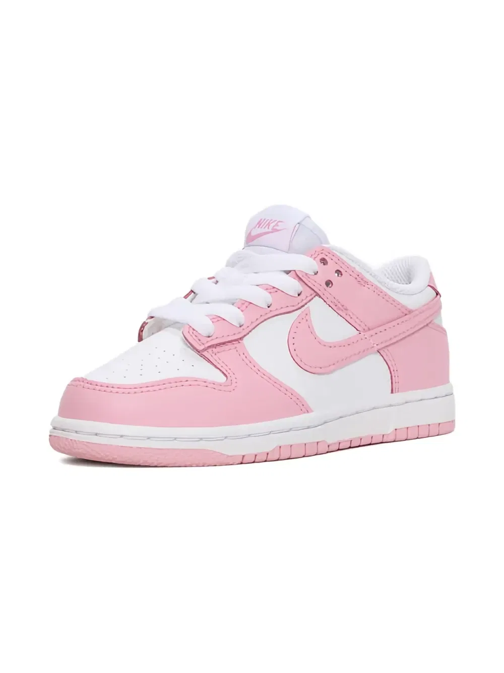 Кроссовки Dunk Low Medium Soft Pink Nike Kids, белый
