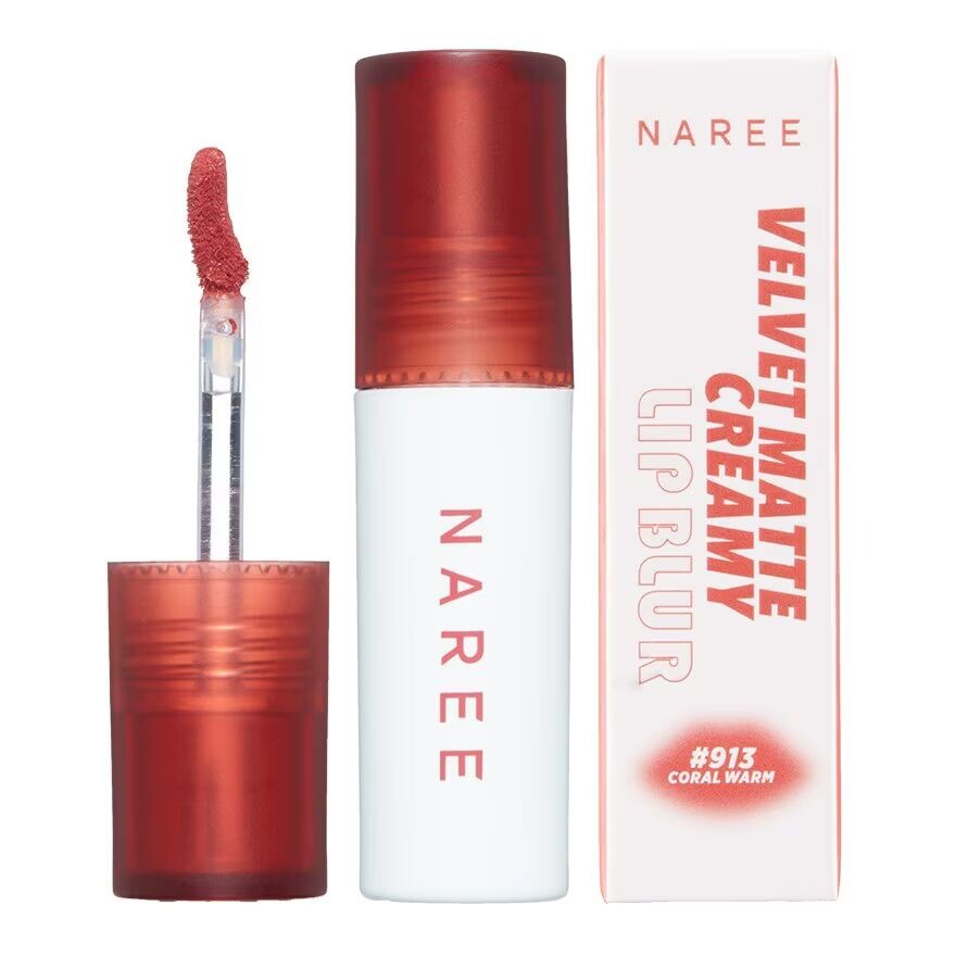

Naree Velvet Matte Creamy Lip Blur 3g. 913 Коралловый Теплый, Coral Warm
