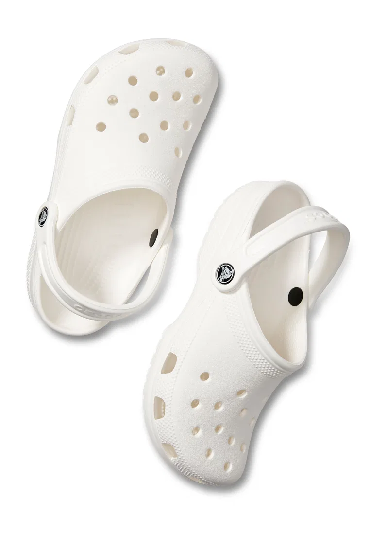 Кроксы, классические клоги, белые, Crocs — фото 4