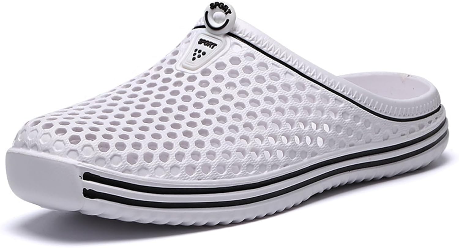 

Мужские сабо CHUUMEE с поддержкой свода стопы, садовая обувь, и пляжные тапочки, белый