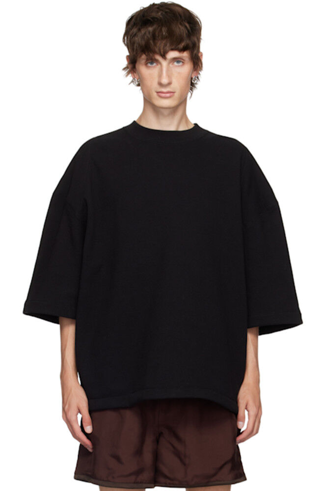 

Черная футболка с круглым вырезом Jil Sander