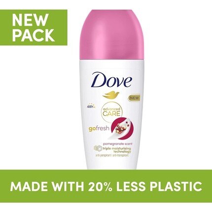 Шариковый дезодорант-антиперспирант Dove Advanced Care Go Fresh с ароматом граната и технологией тройного увлажнения, 50 мл — фото 3