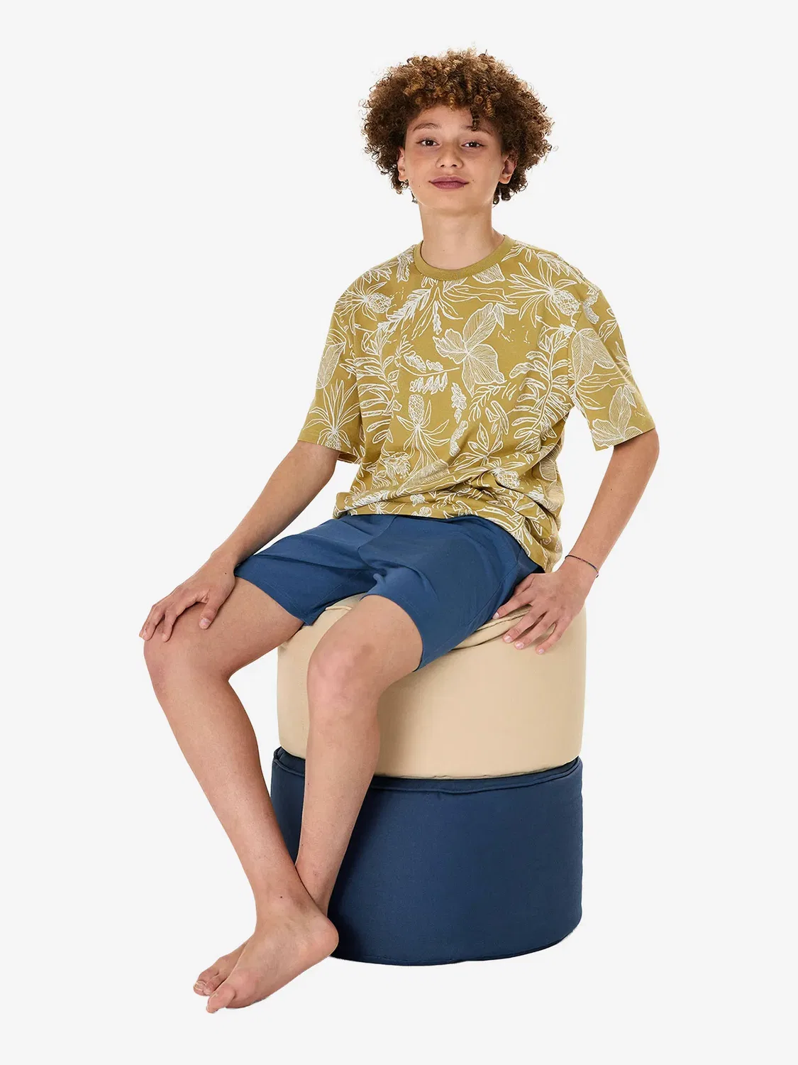 Пижама Nightwear из хлопка Schiesser, хаки — фото 4