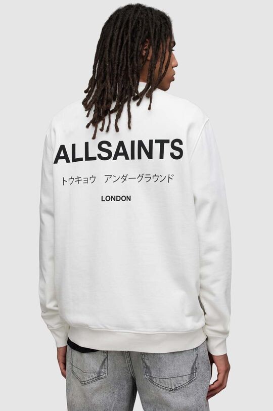 

Хлопковая рубашка с длинным рукавом AllSaints, белый