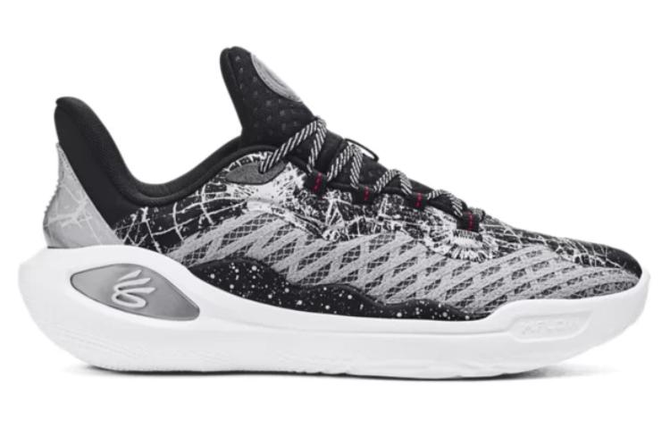 Кроссовки Under Armour Curry 11 Bruce Lee Future Dragon, белый черный серый — фото 2