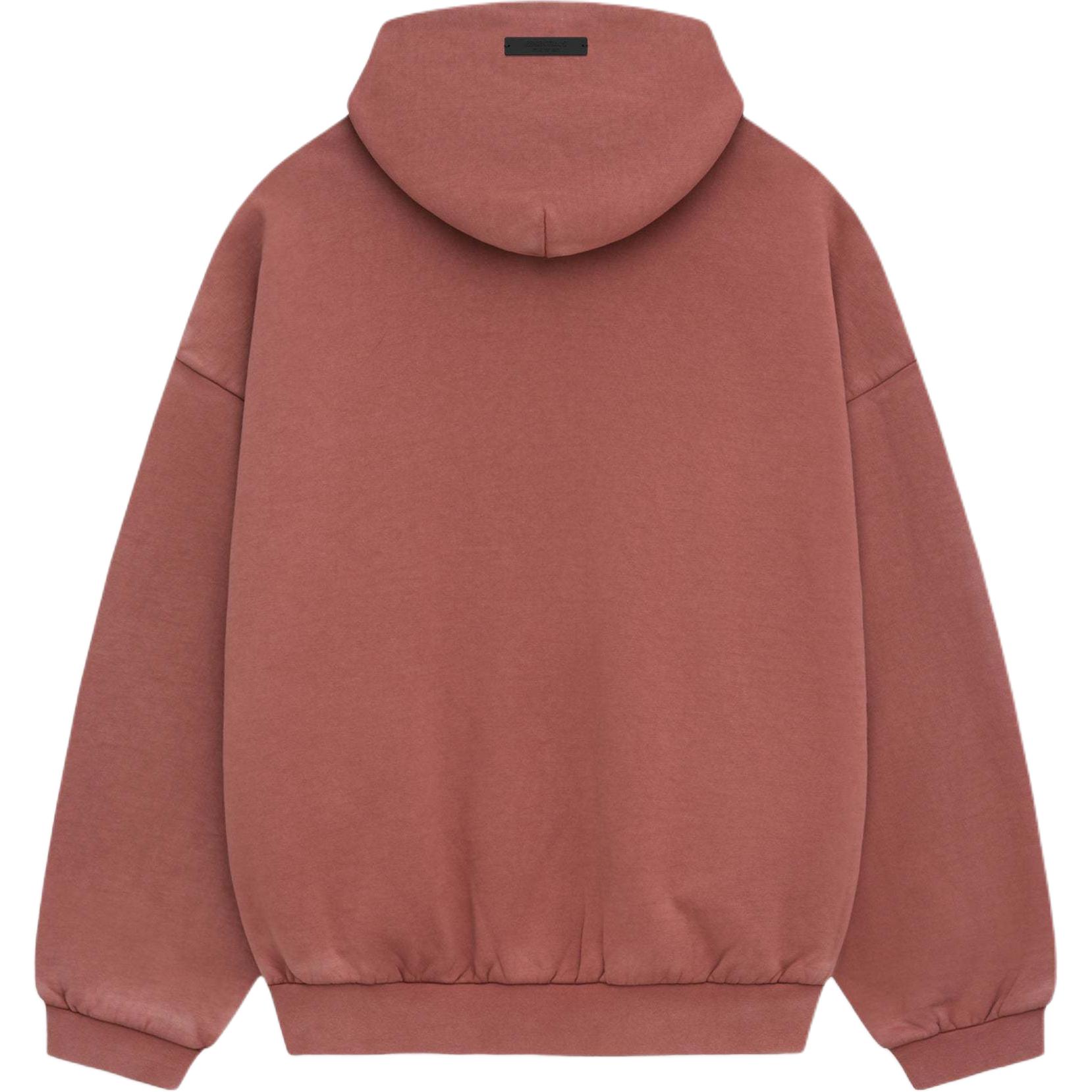 Толстовка из плотного флиса с капюшоном Fear Of God Essentials, красный — фото 4