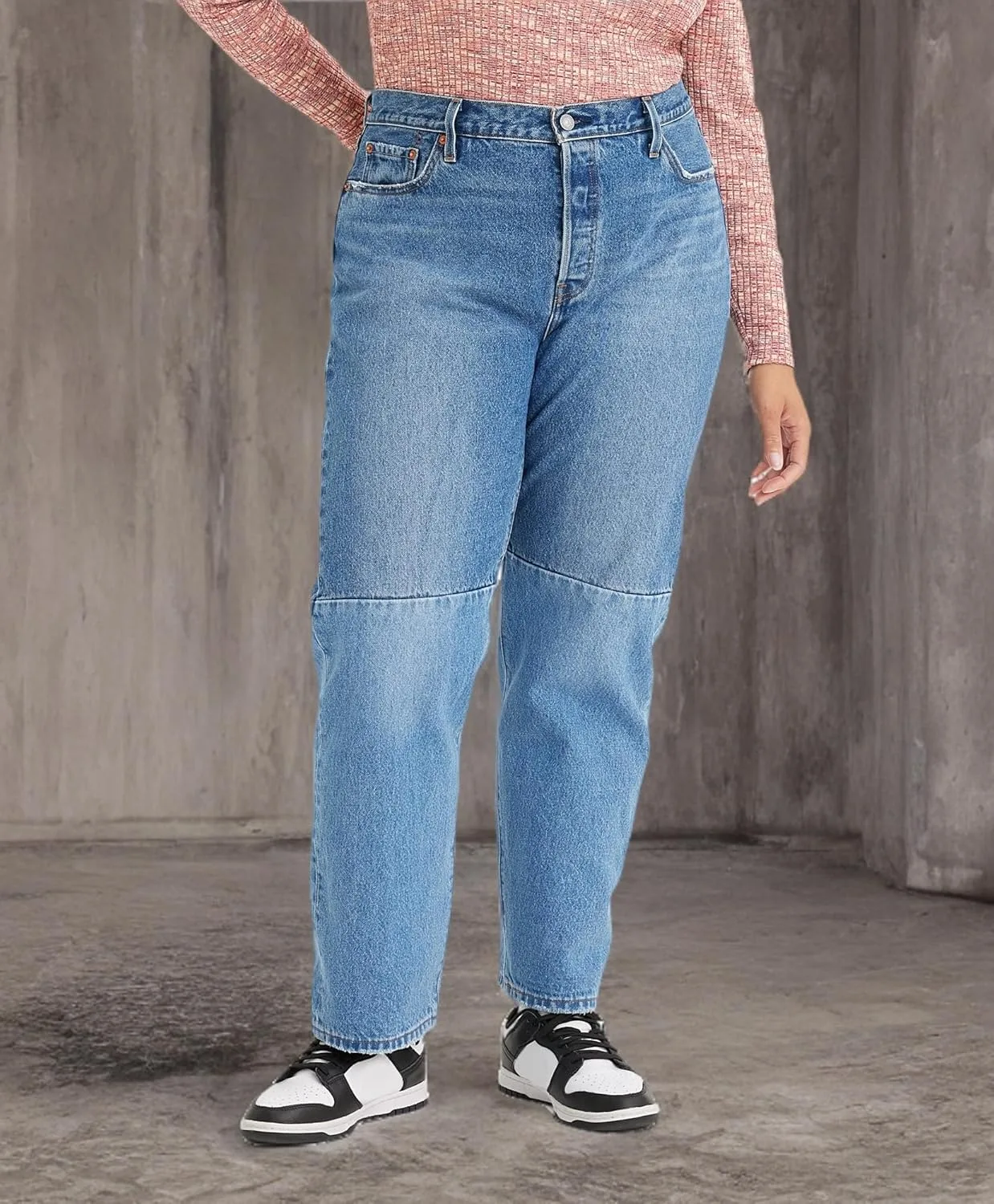 Levi's женские джинсы 501 Pieced (также доступны в размерах Plus), (New) Lightly Dipped Plus — фото 4