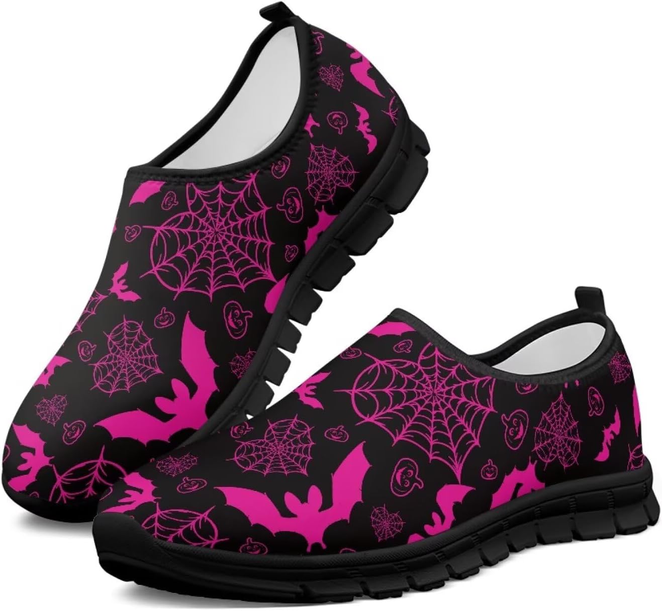 

Женские кроссовки широкого размера для бега по дороге, ультралегкие теннисные кроссовки для тренажерного зала, тренировок и ходьбы Chririnla, Heart Spider Web Bat