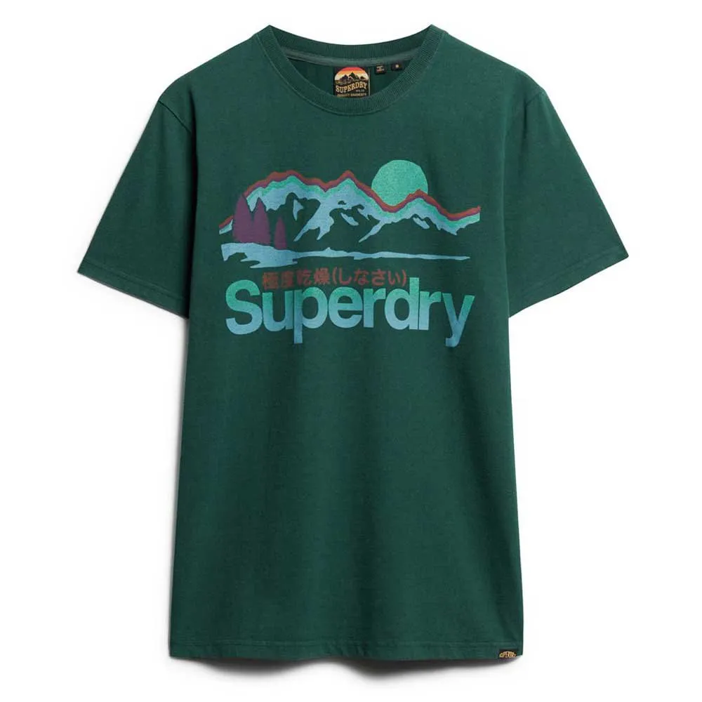

Футболка Superdry Cl Great Outdoors Graphic, зеленый