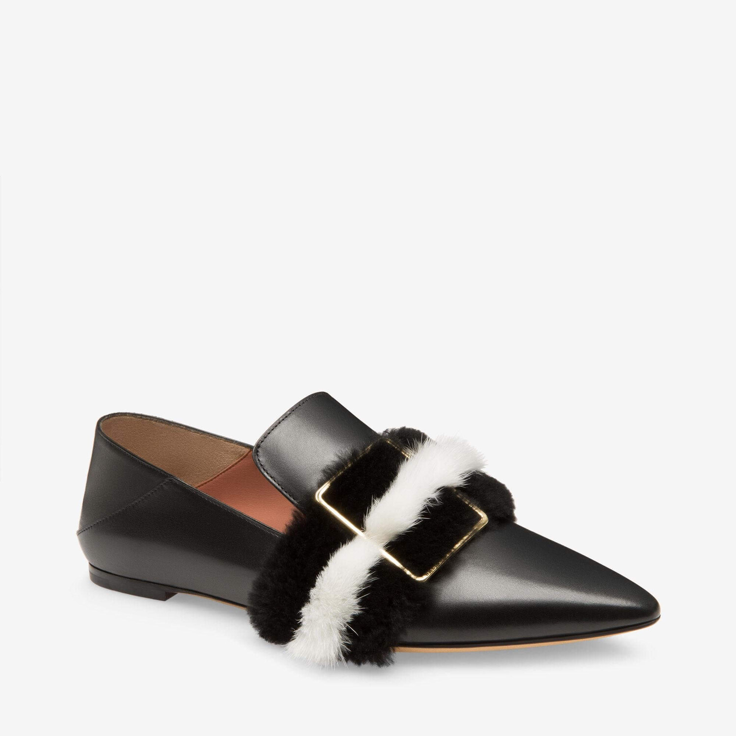 Женские черные кожаные туфли на плоской подошве Bally Hamelia 6223321, мультиколор — фото 2