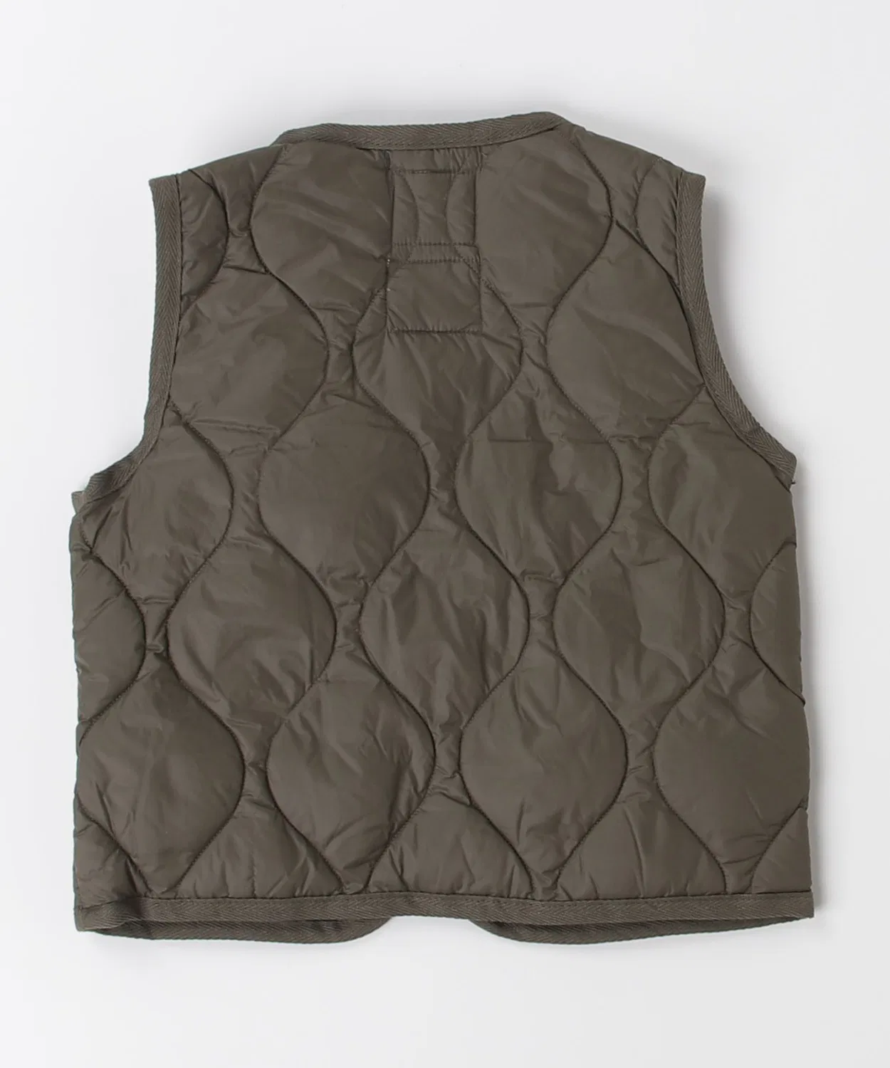 Детский жилет MILITARY V-NECK W-ZIP DOWN VEST TAION с наполнителем из пуха и пера, тёмно-синий — фото 2