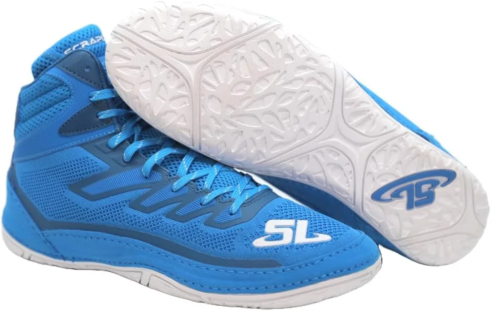 SCRAPLIFE Velocity Wrestling Shoes Мужские кроссовки для борьбы, для взрослых, подростков, мальчиков и девочек, для бокса, боевых искусств, единоборств, бразильского джиу-джитсу, NFHS, университетской команды, размеры, синий